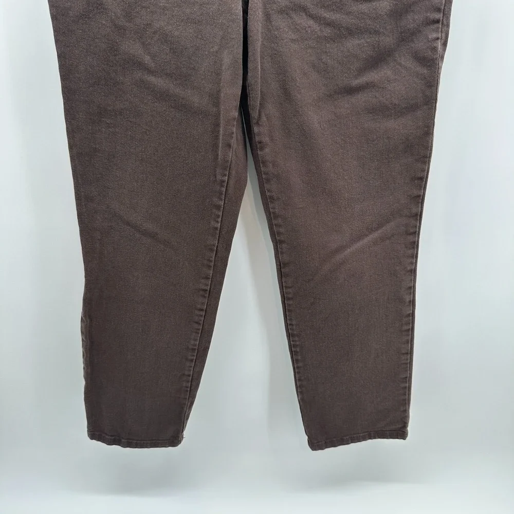 Gloria Vanderbilt Amanda‎ Straight Jeans Womens 8P Brown Denim Stretch Mid Rise
